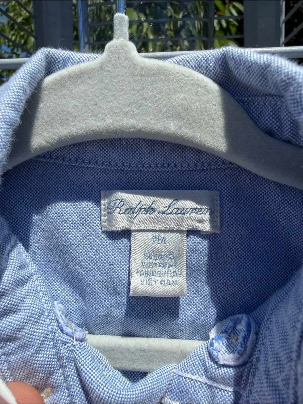 Ralph Lauren Baby Light Blue Oxford Button-Down Shirt